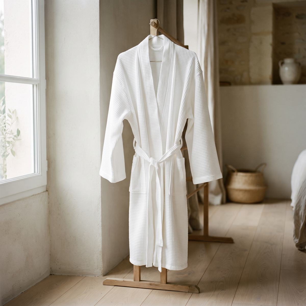 Laver un peignoir blanc sans le ternir