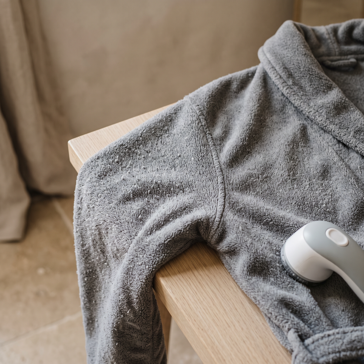Peignoir qui peluche : pourquoi et que faire Image