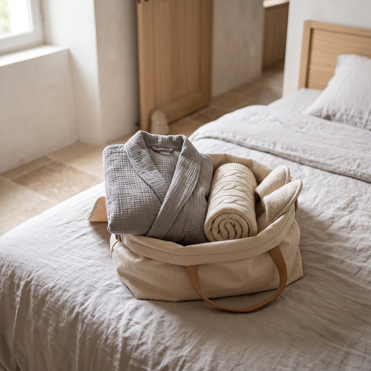 Peignoir de maternité : ce qu'il faut dans la valise Image