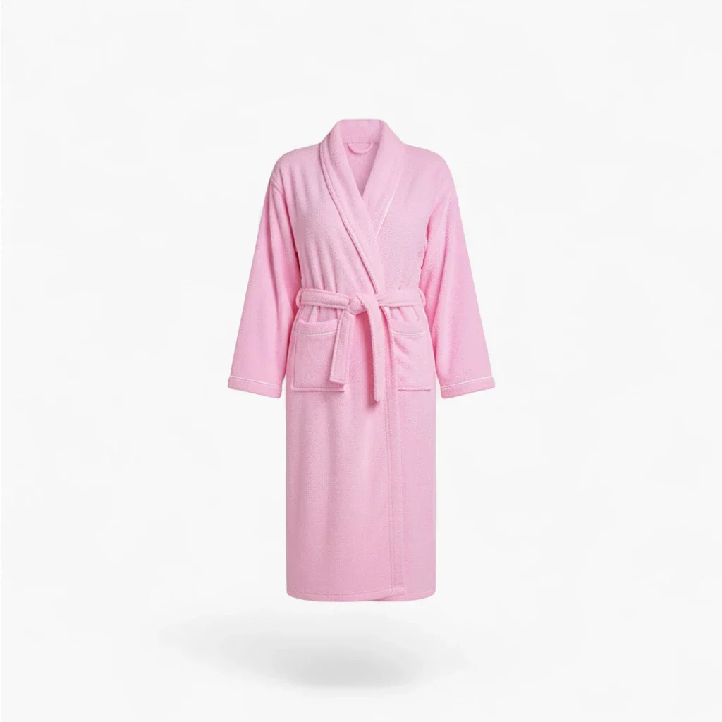 Peignoir Court Femme Éponge