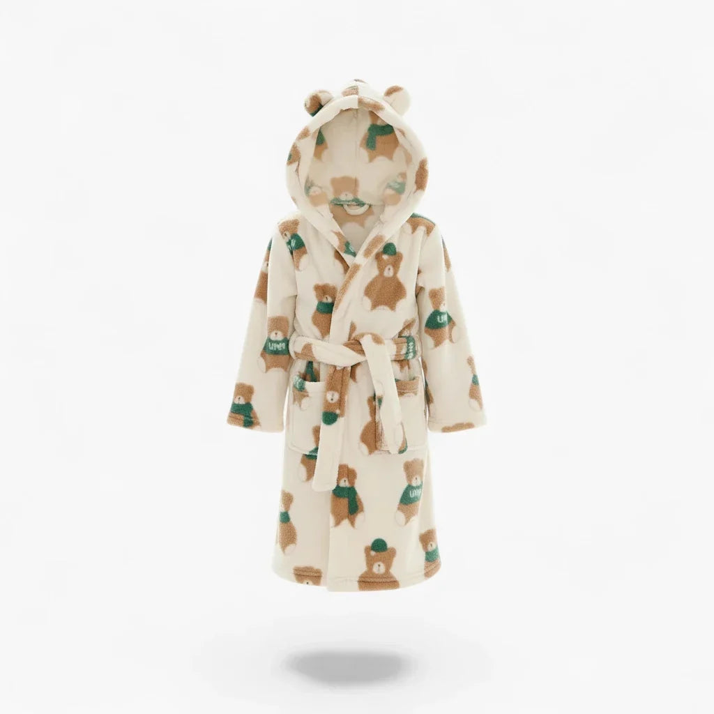 Peignoir Polaire Enfant Ourson