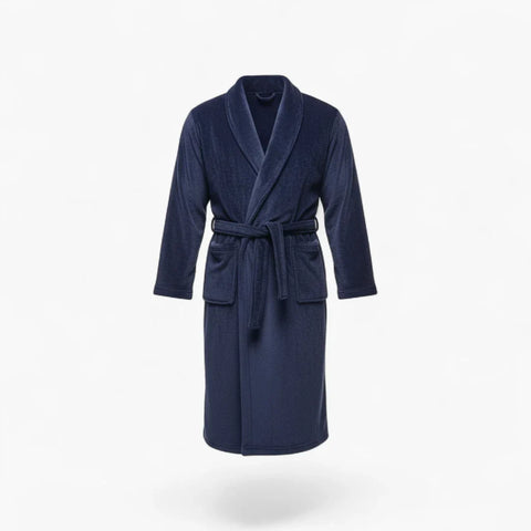 Peignoir de bain polaire homme – Bleu