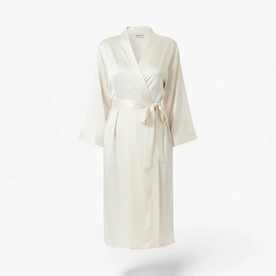 Peignoir Femme – En Satin Beige
