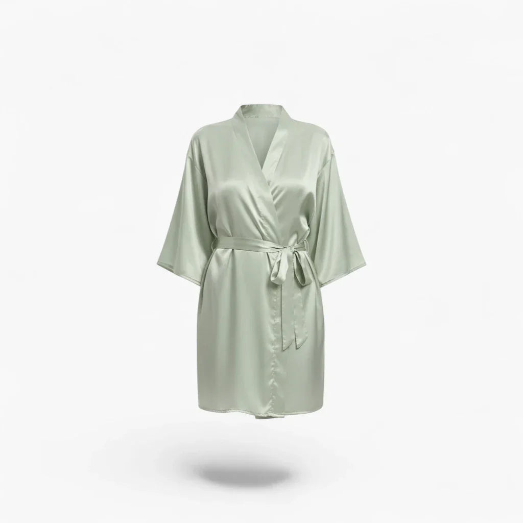 Peignoir Court Satin femme