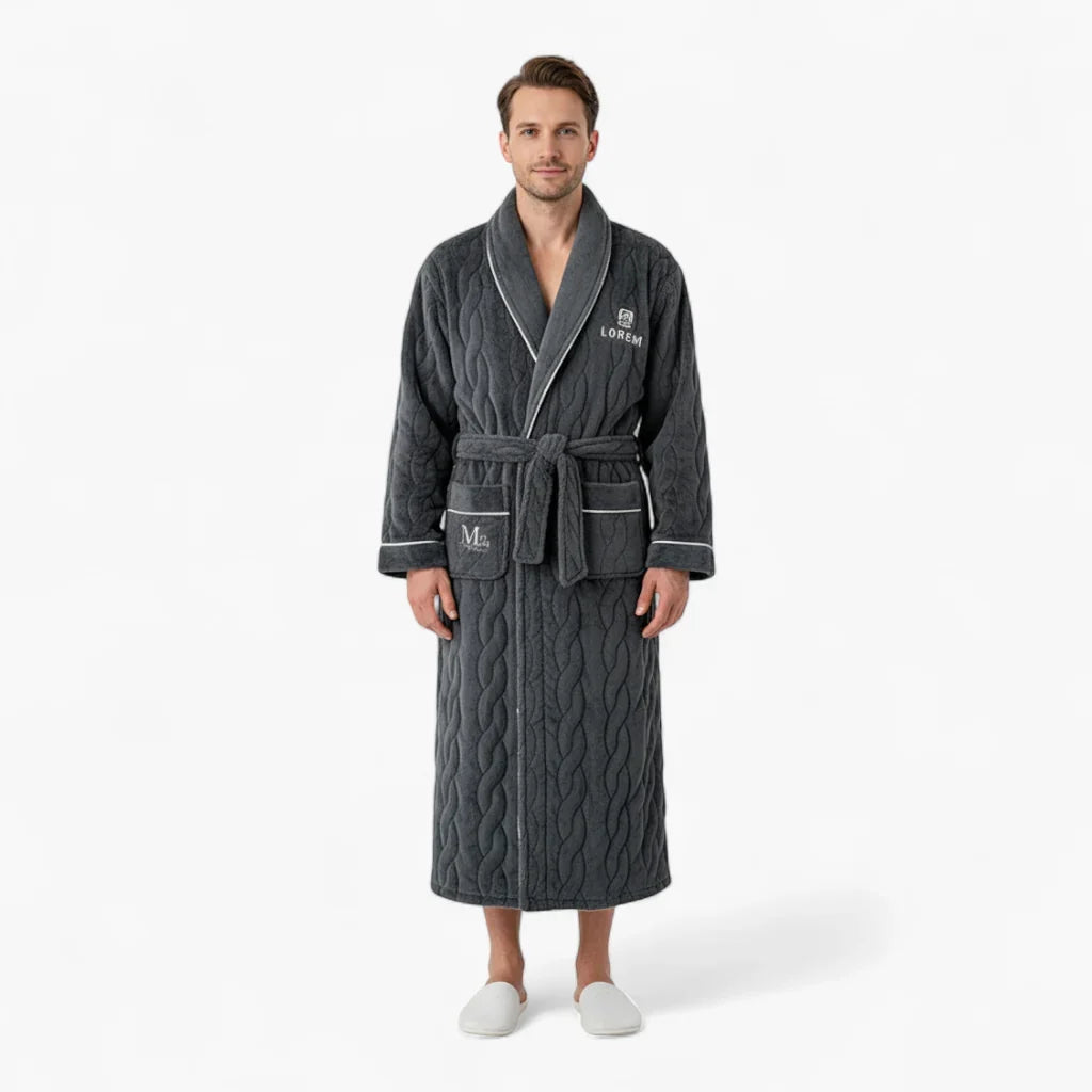 Peignoir De Bain Luxe Homme — photo 2