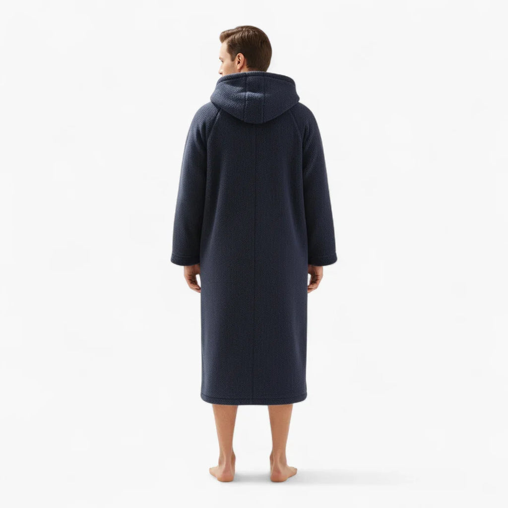 Peignoir De Bain Homme Bleu Marine — photo 3