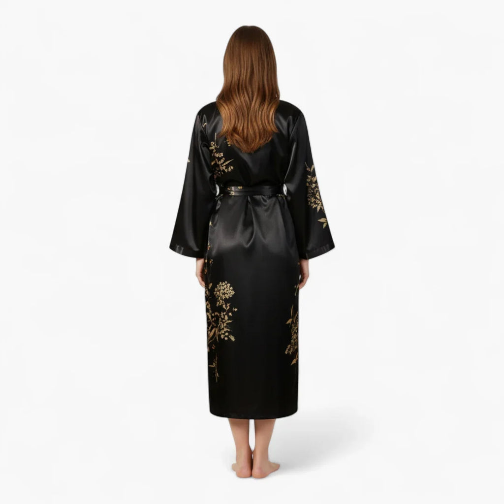 Peignoir Kimono Femme Fleuri — photo 3