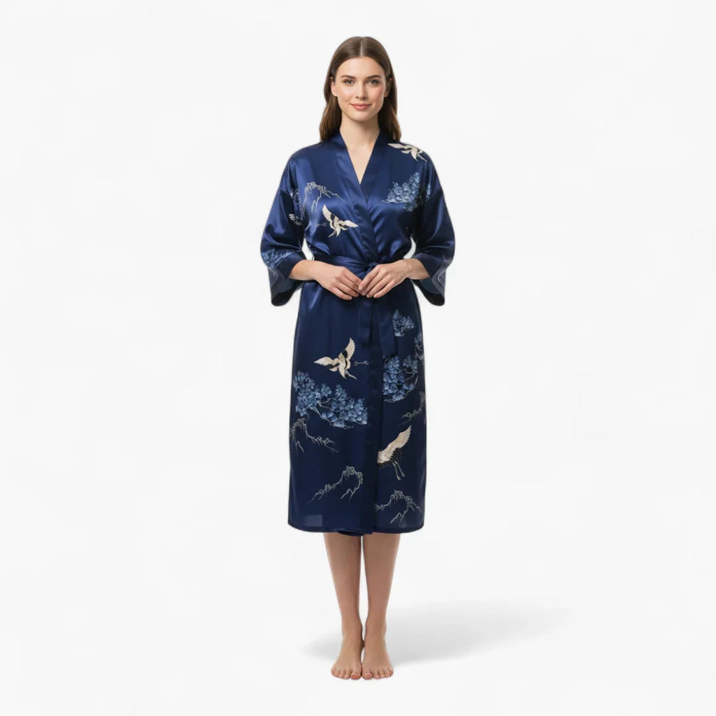 Peignoir Satin Bleu — photo 2