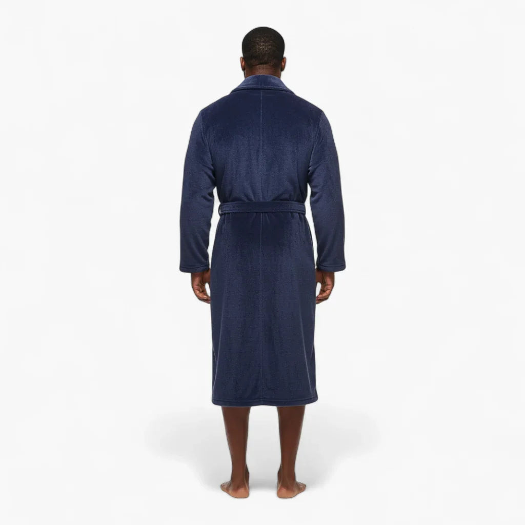 Peignoir de bain polaire homme – Bleu — photo 3