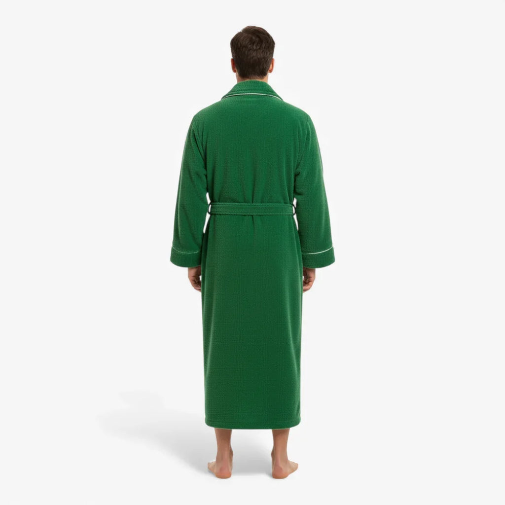 Peignoir Homme - Long Vert Épais — photo 3