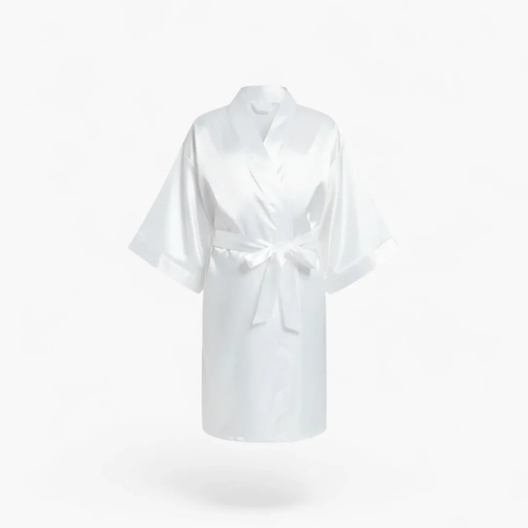 Peignoir Satin Fille Classique — photo 5