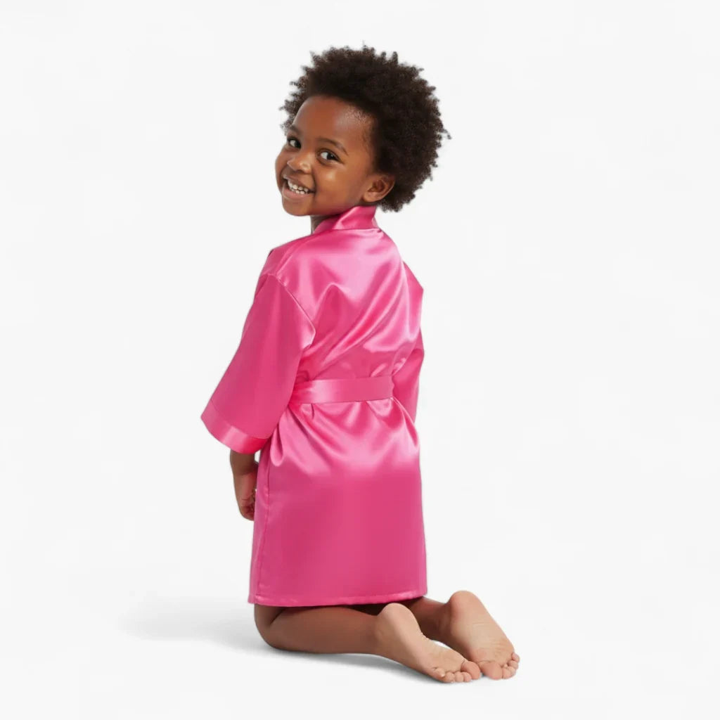 Peignoir Satin Fille Classique