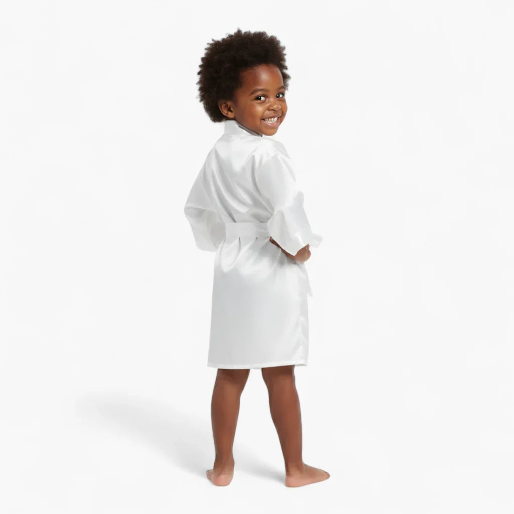 Peignoir Satin Fille Classique — photo 7