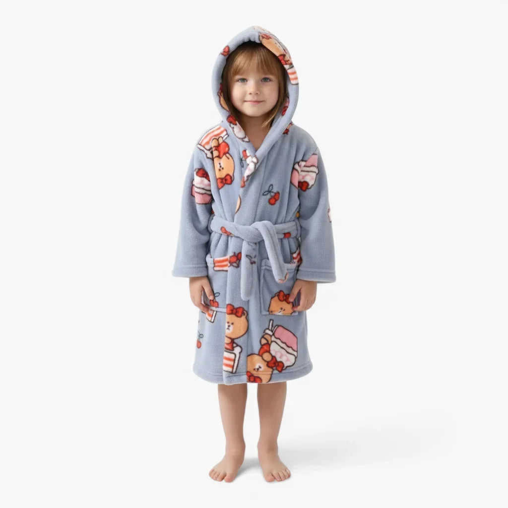 Peignoir Polaire Enfant Ours — photo 2