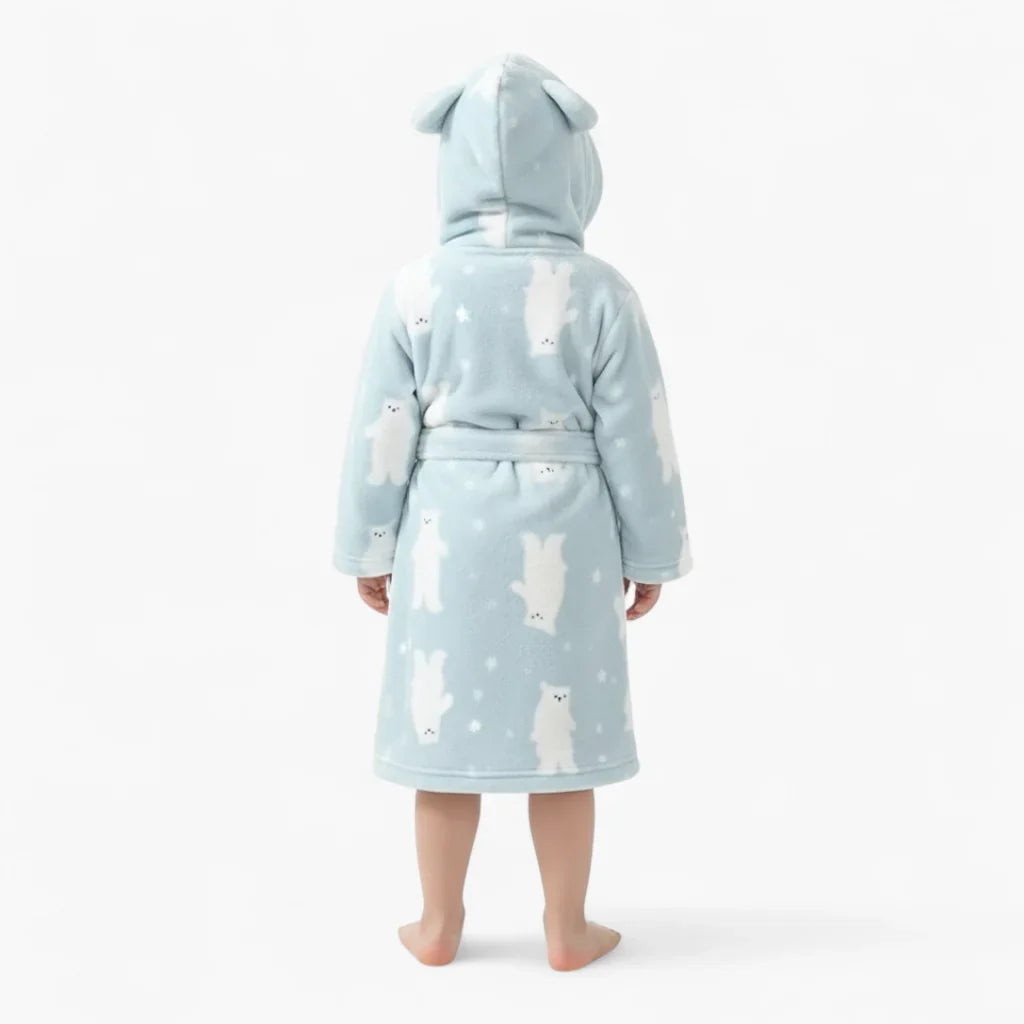 Peignoir Enfant Ours Blanc — photo 3