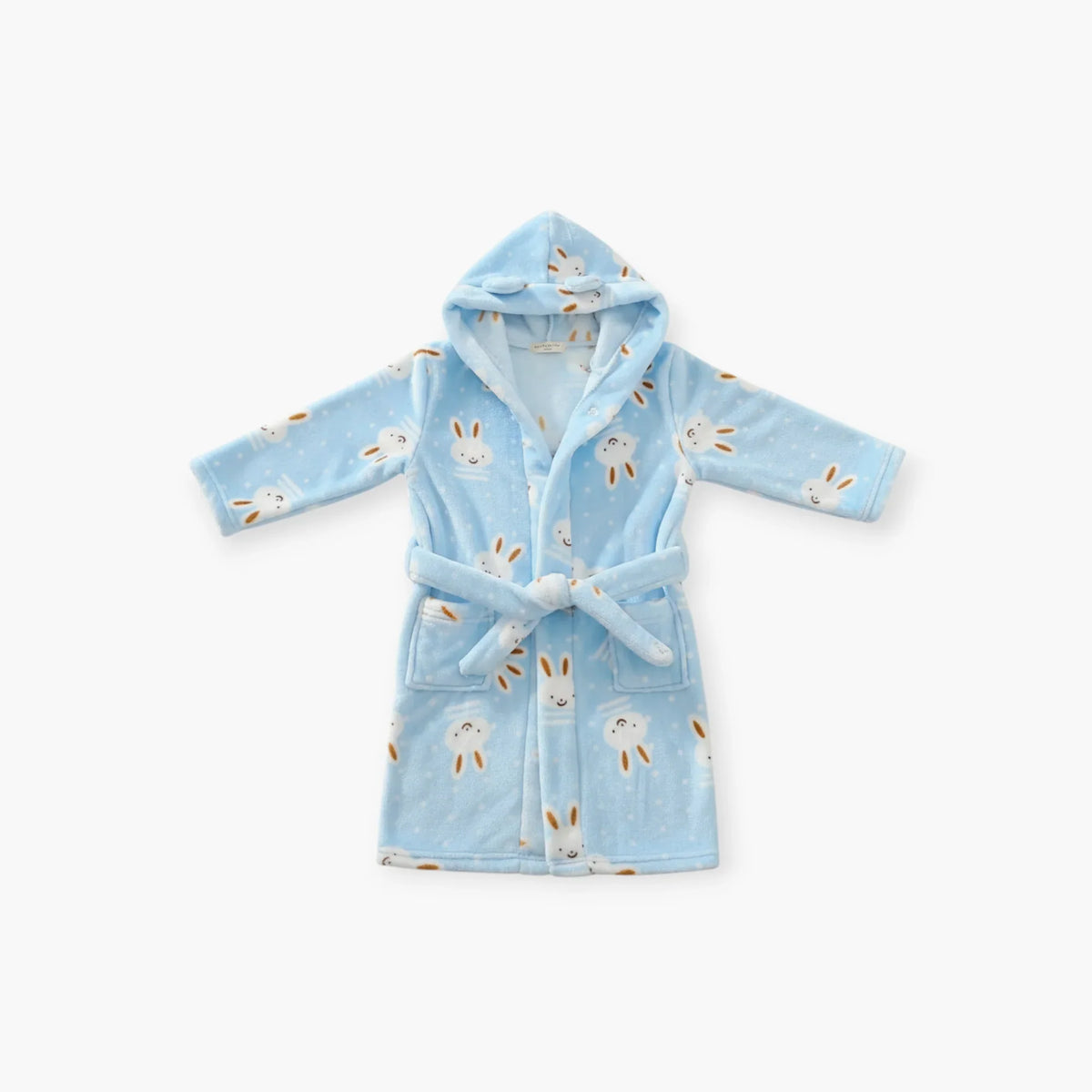 Peignoir Polaire Enfant Lapin Bleu — photo 4