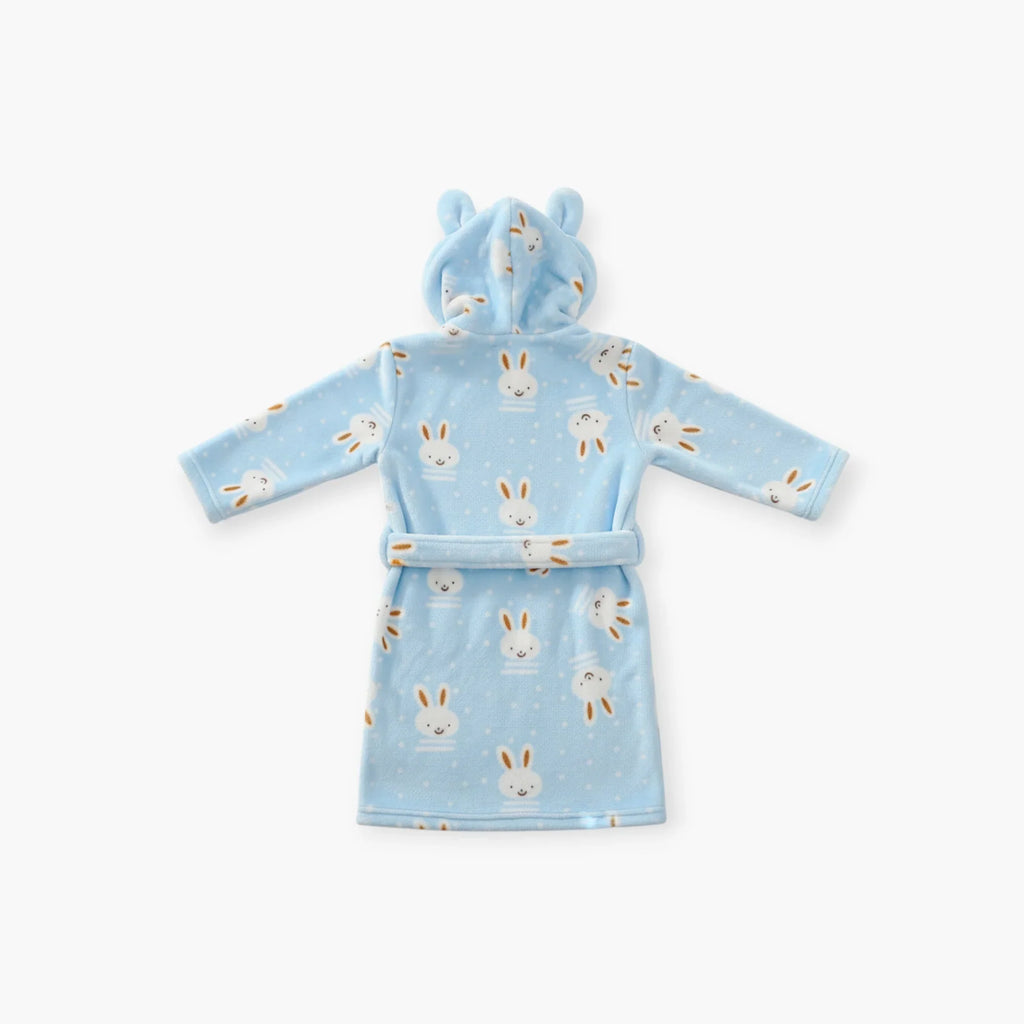 Peignoir Polaire Enfant Lapin Bleu — photo 5