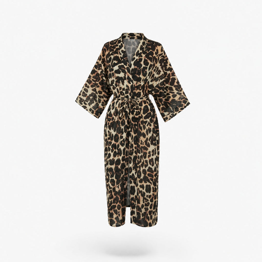 Kimono Leopard Femme
