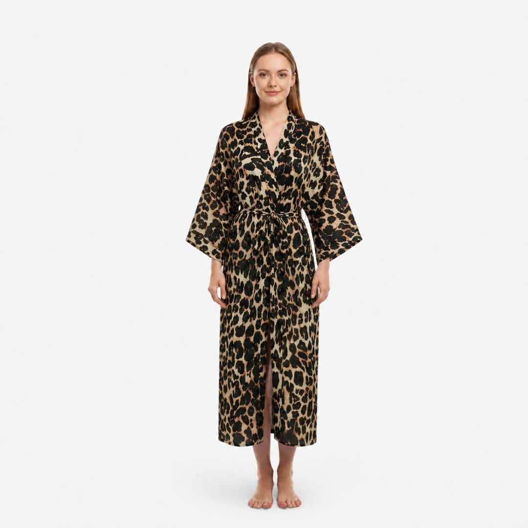 Kimono Leopard Femme — photo 2