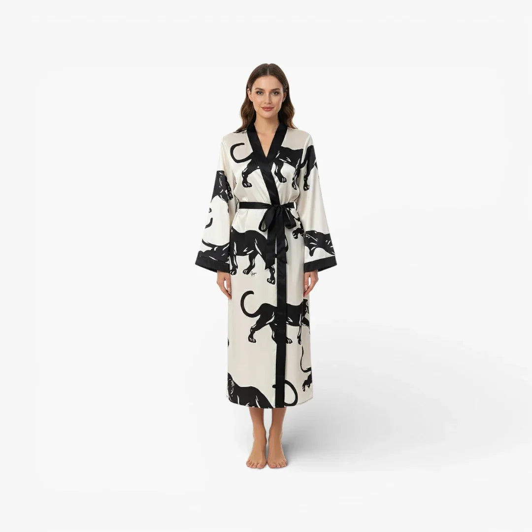 Kimono Femme Long Satin — photo 2