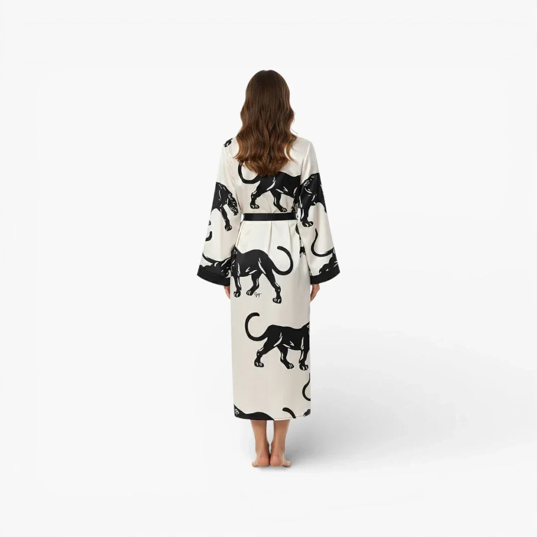 Kimono Femme Long Satin — photo 3