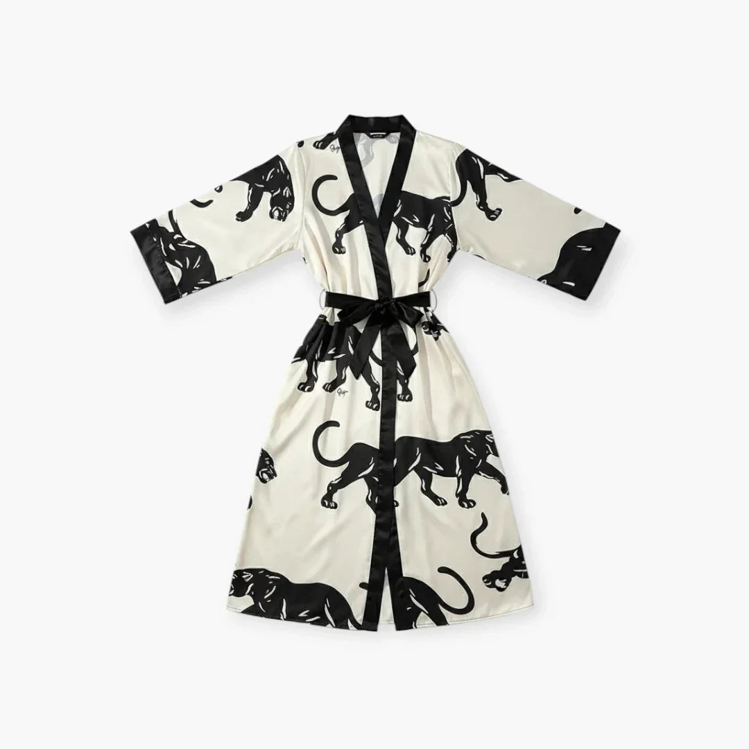 Kimono Femme Long Satin — photo 4