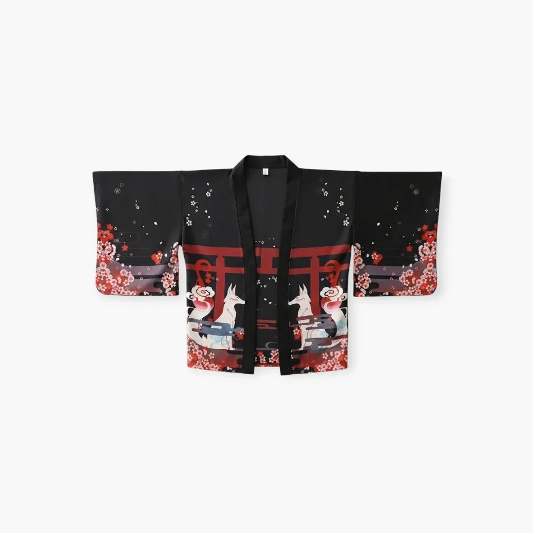 Kimono homme motif renard