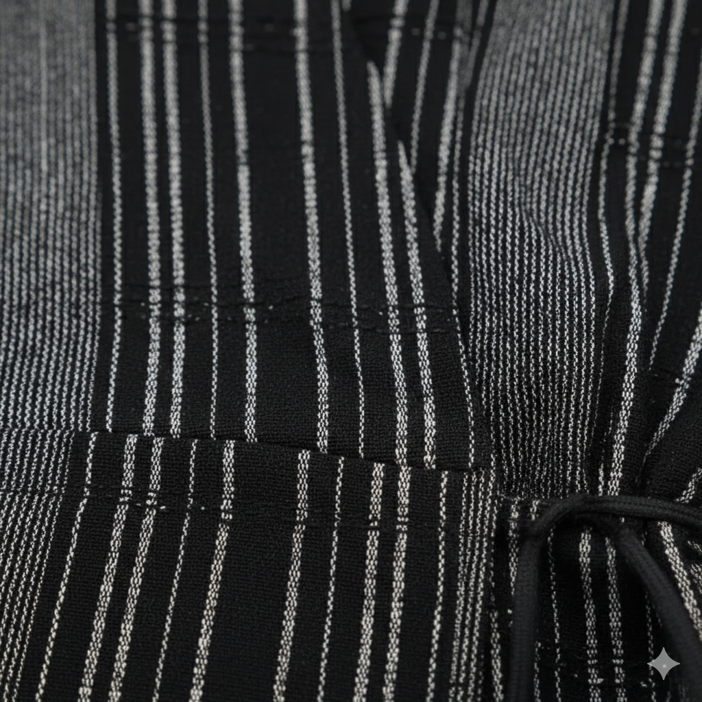 Kimono noir rayé — photo 3