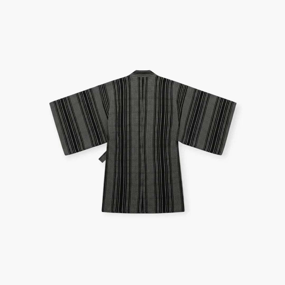 Kimono noir rayé — photo 2