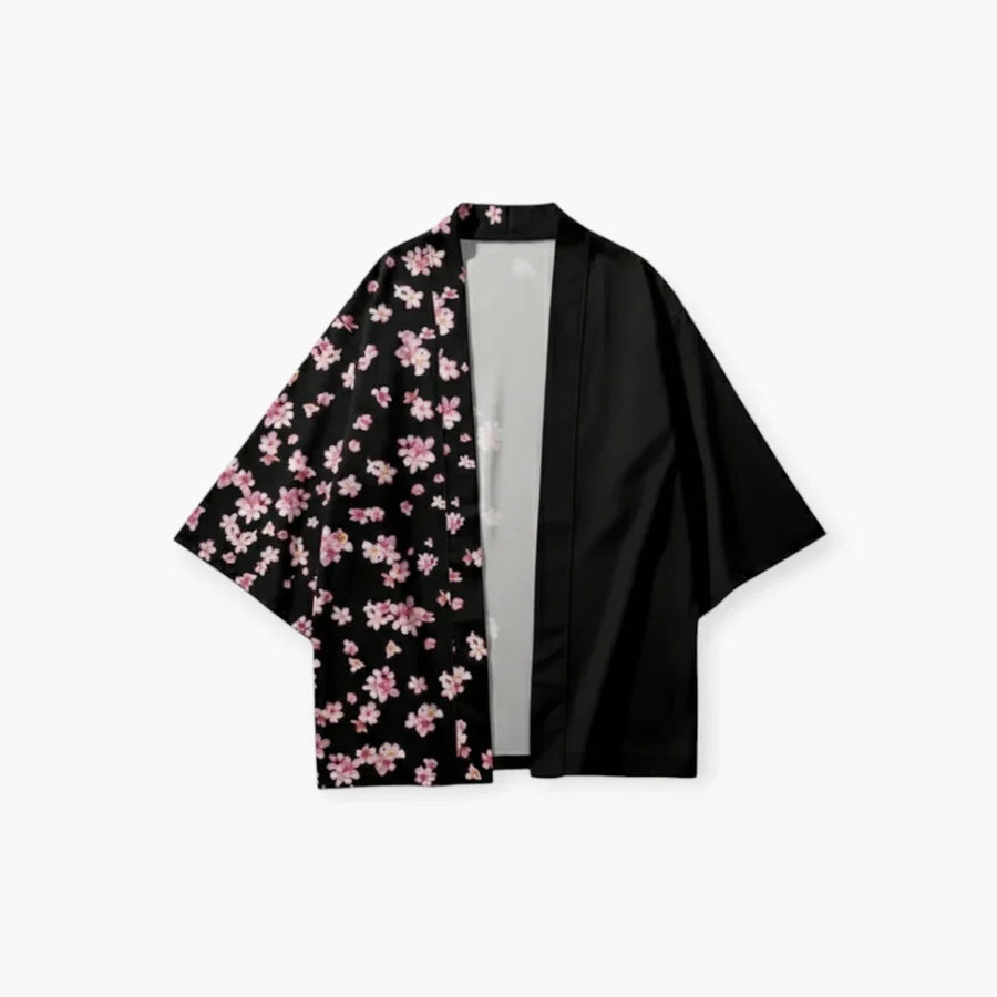 Kimono traditionnel japonais fleurs