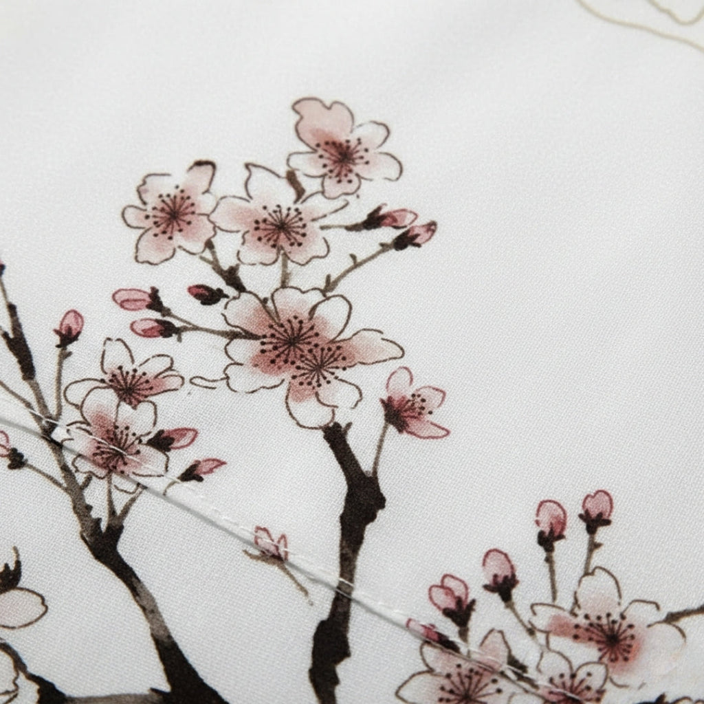 Kimono blanc a fleur — photo 3