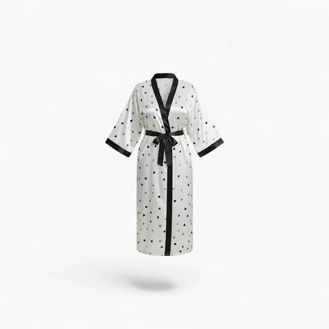 Kimono en satin pour femme