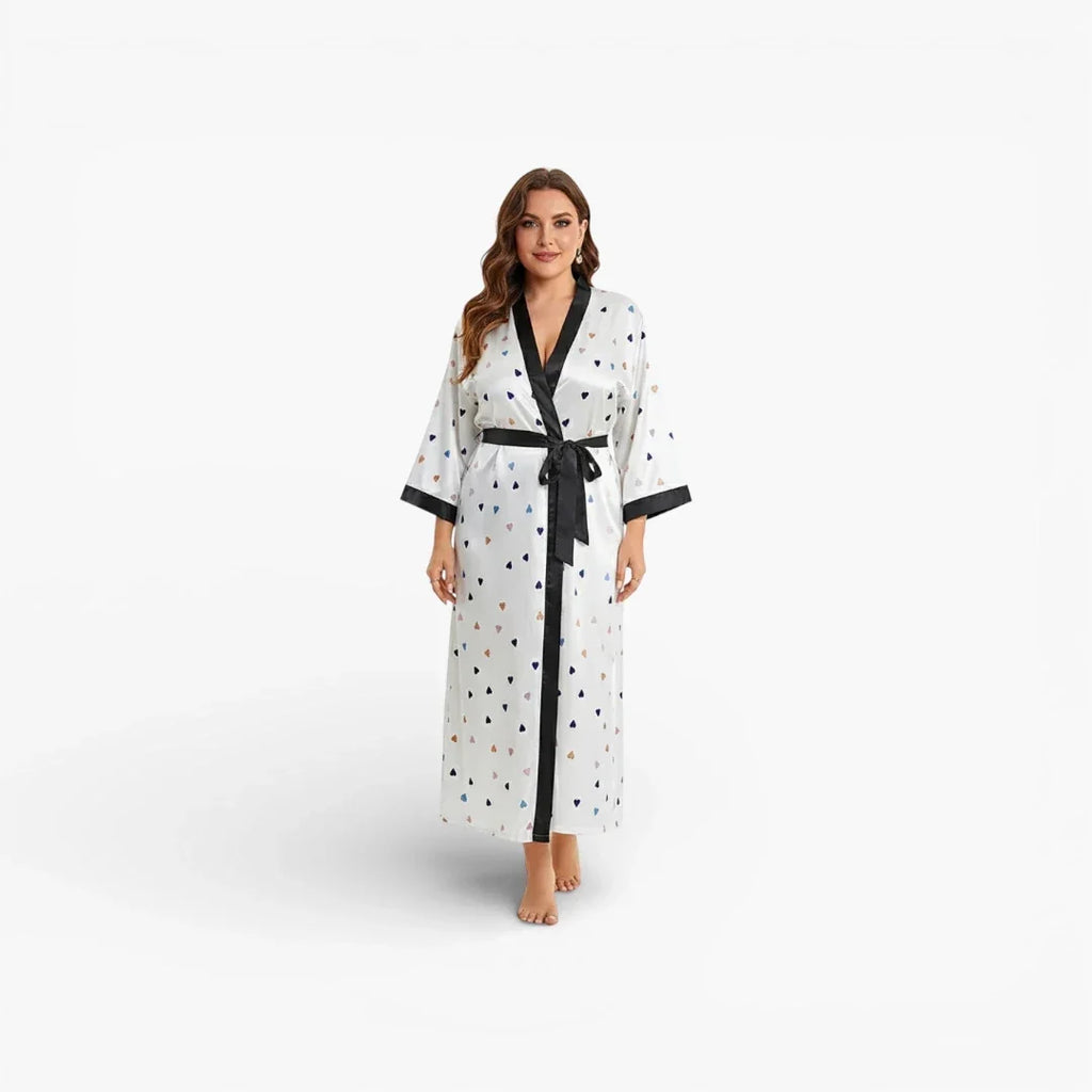 Kimono en satin pour femme — photo 2