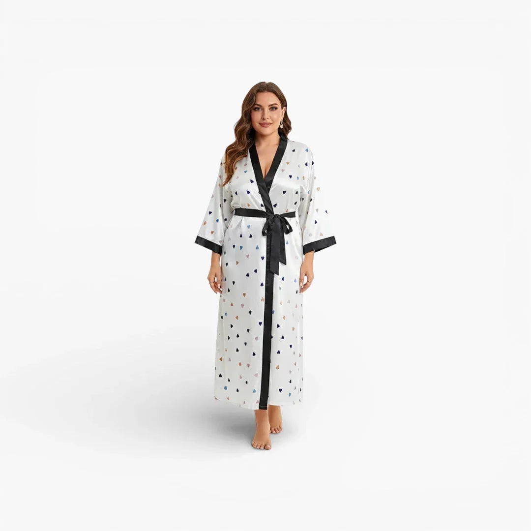 Kimono en satin pour femme — photo 2