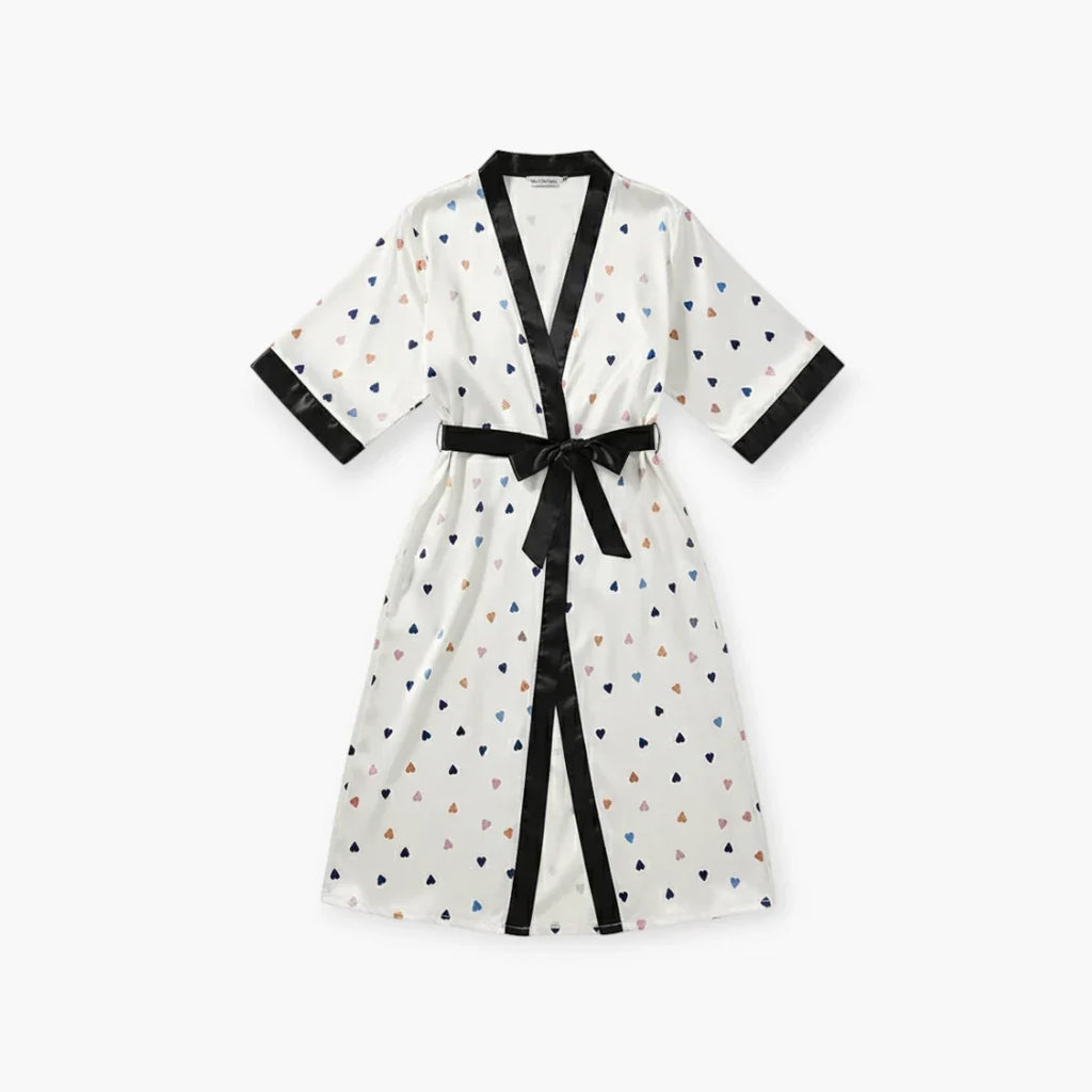 Kimono en satin pour femme — photo 4