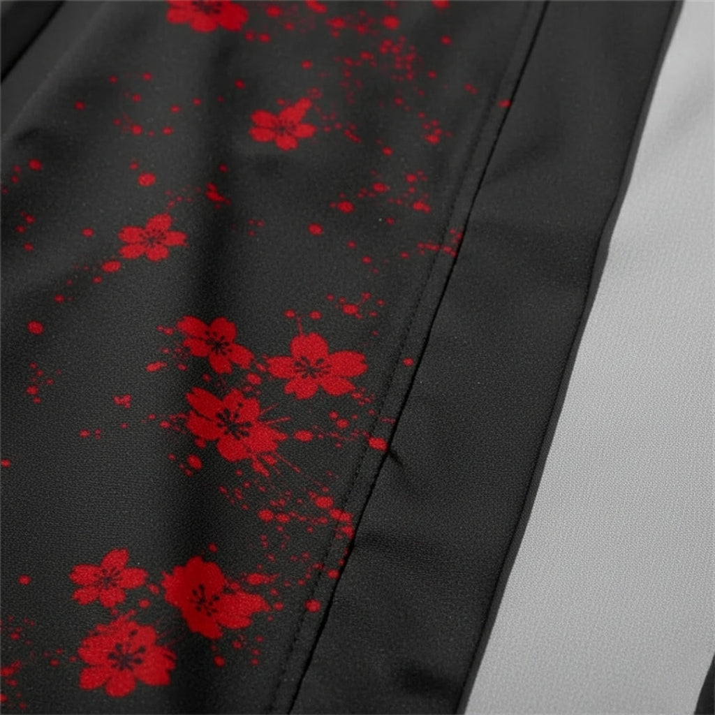 Kimono fleuri rouge — photo 3