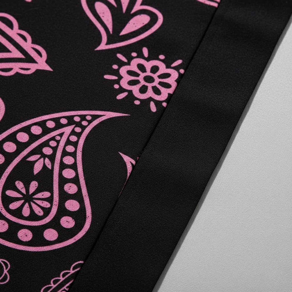 Kimono noir et rose — photo 3