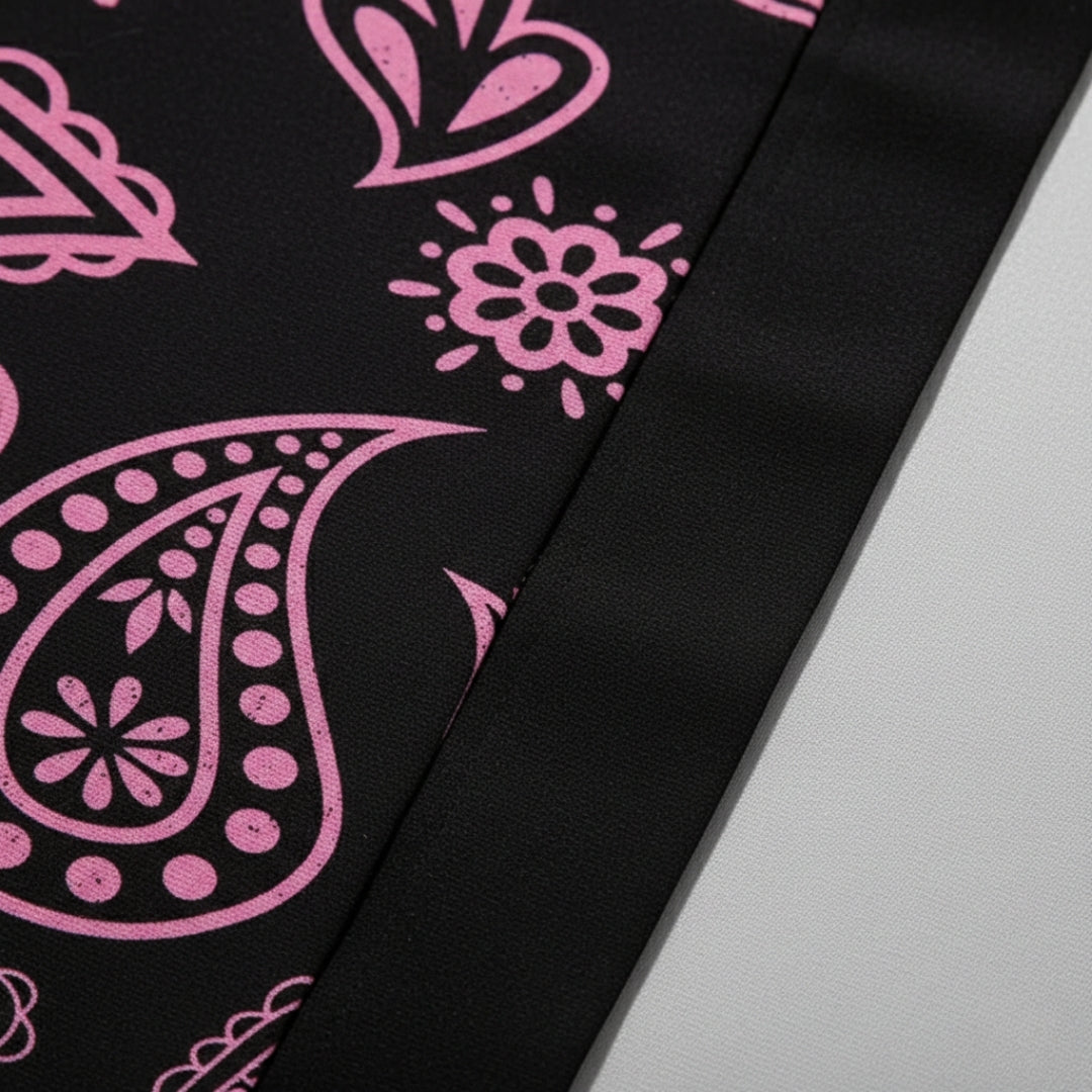 Kimono noir et rose — photo 3