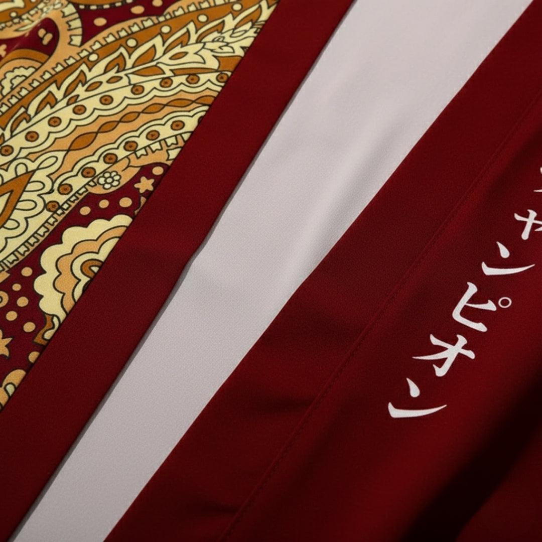 Kimono rouge bordeau — photo 3