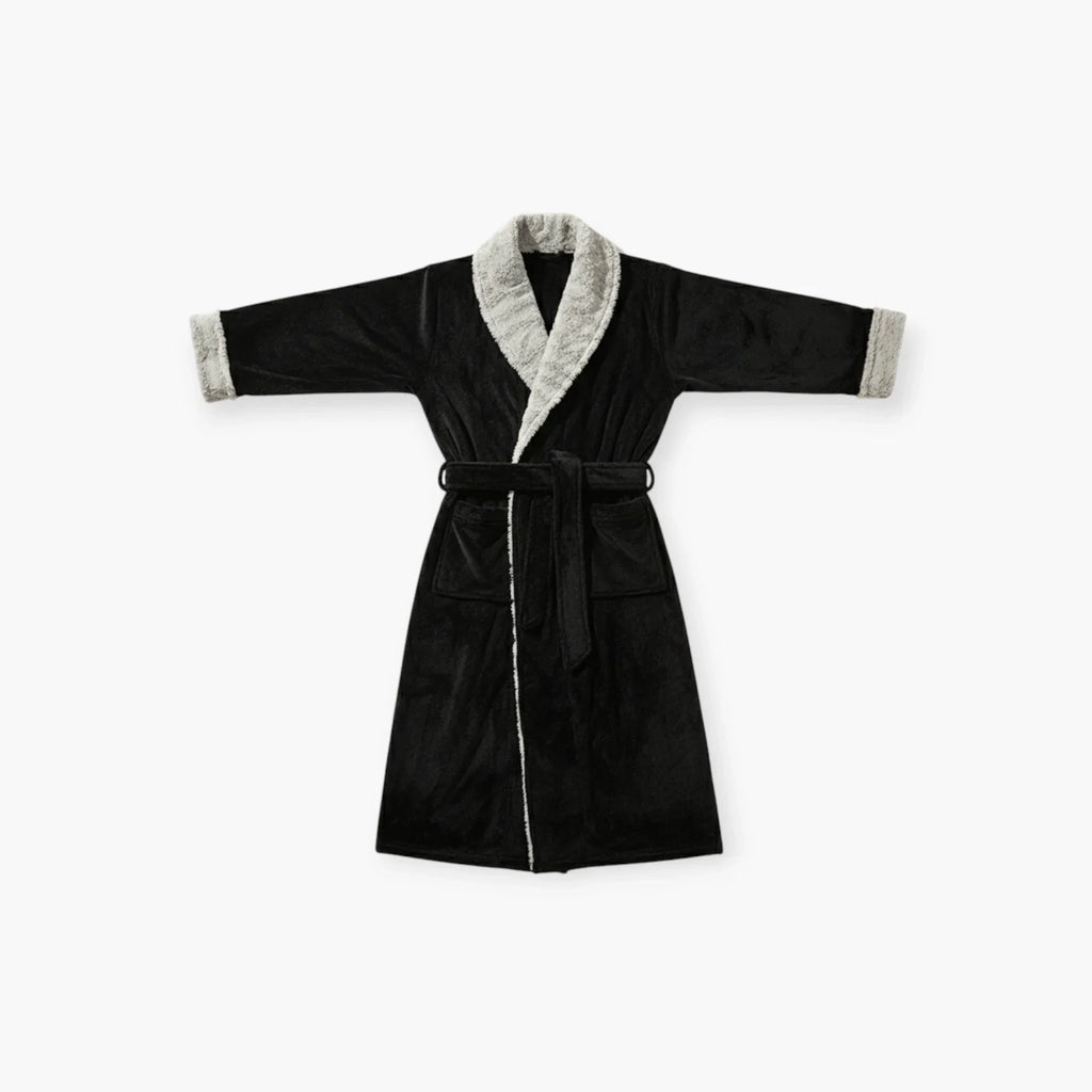 Peignoir Homme – Hiver Noir Épais — photo 4