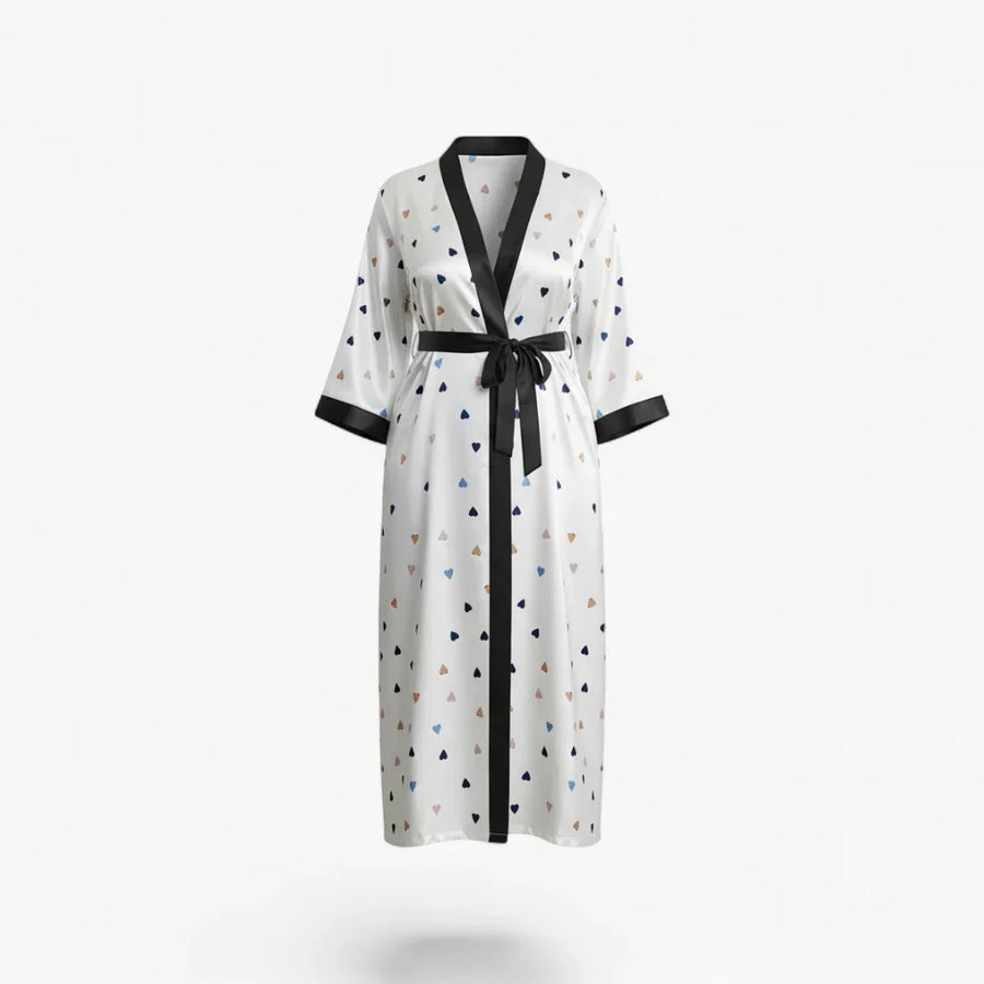 Peignoir Bain Long Blanc Femme