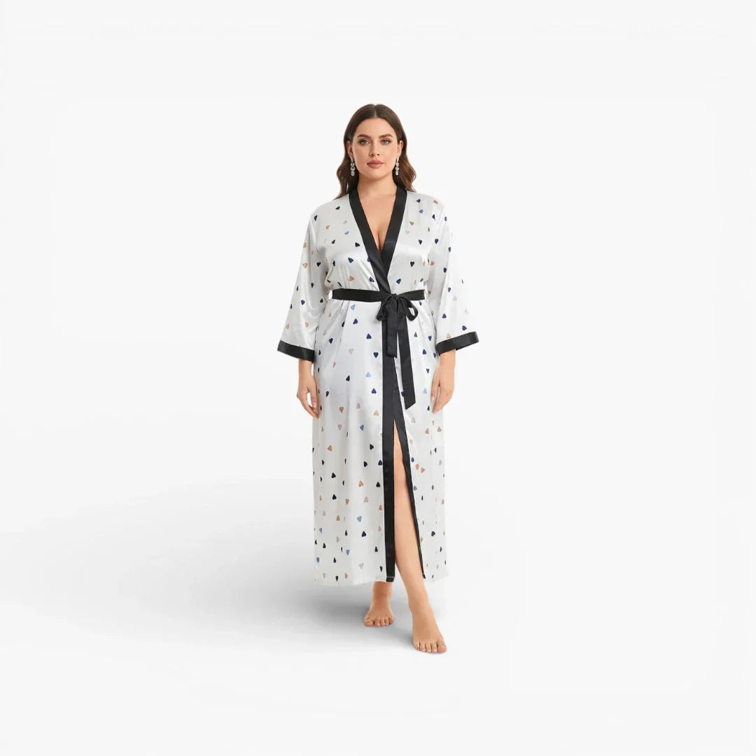 Peignoir Bain Long Blanc Femme — photo 2