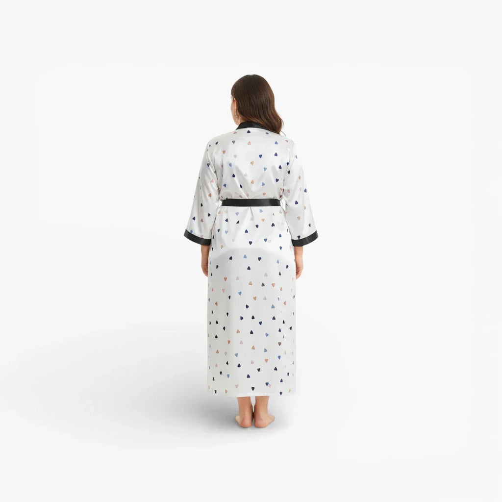 Peignoir Bain Long Blanc Femme — photo 3