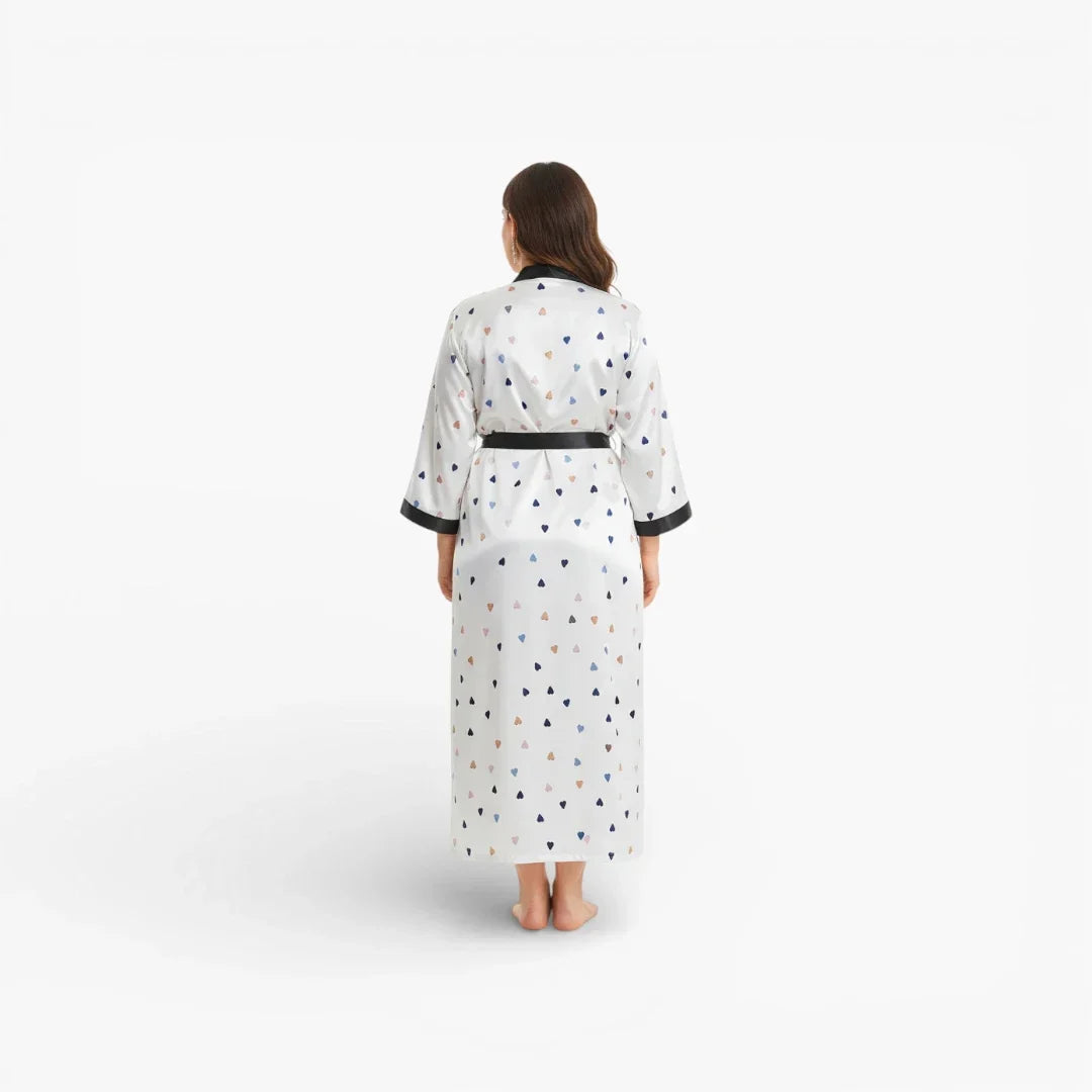 Peignoir Bain Long Blanc Femme — photo 3
