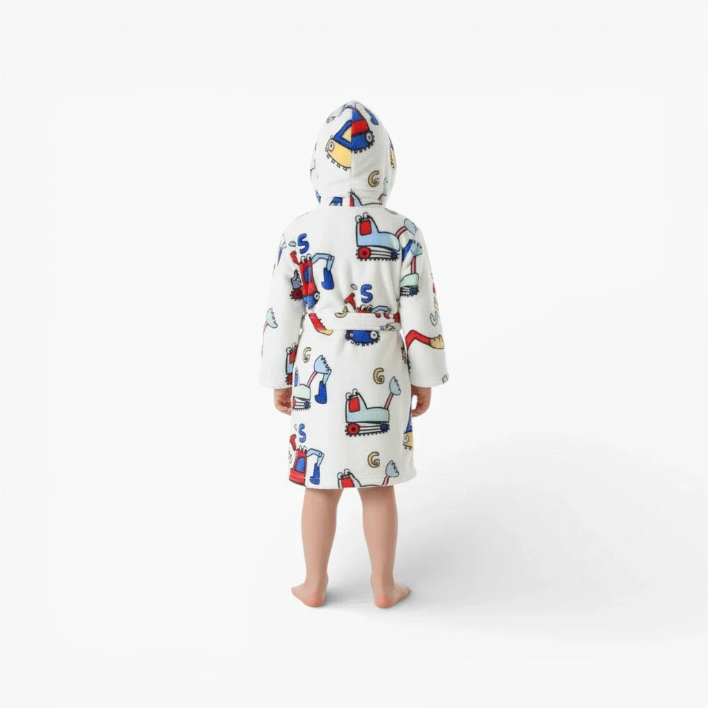 Peignoir Enfants avec Motifs Tracteurs — photo 3