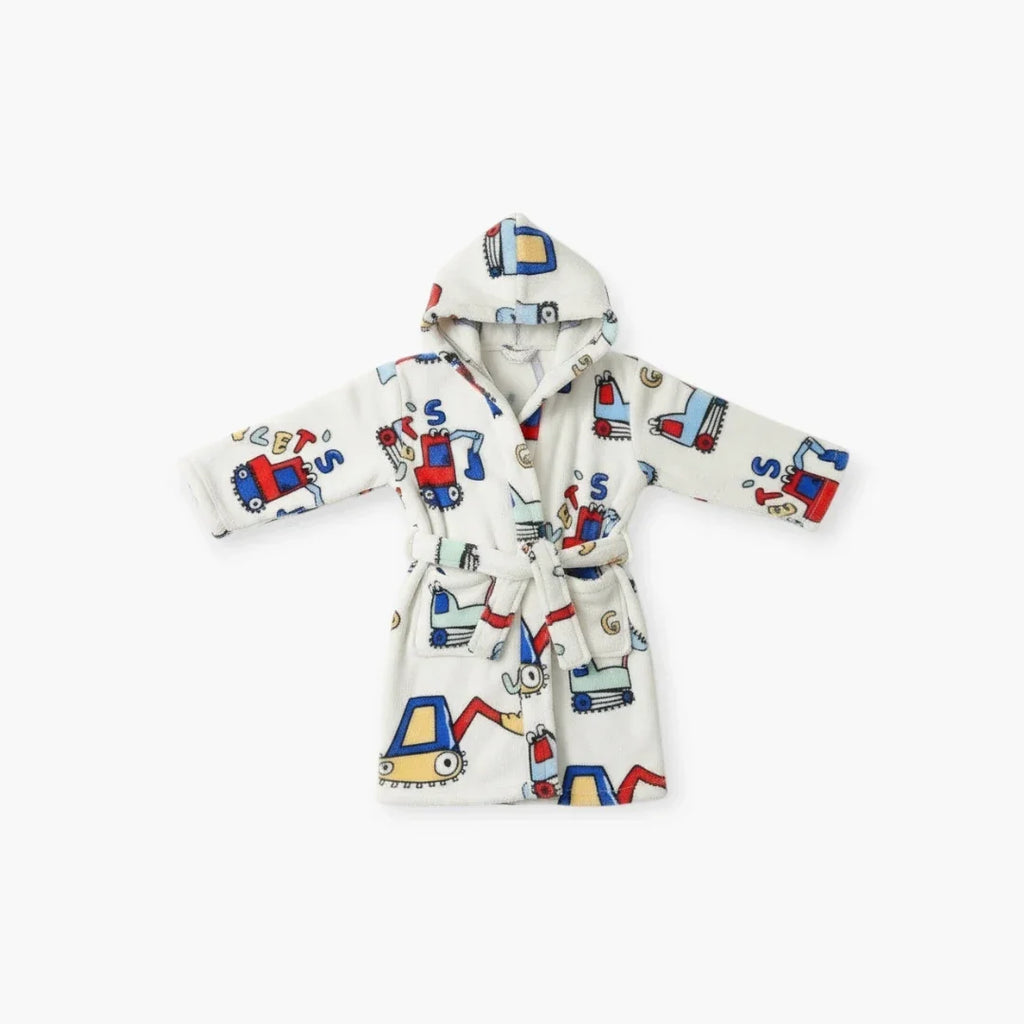 Peignoir Enfants avec Motifs Tracteurs — photo 4