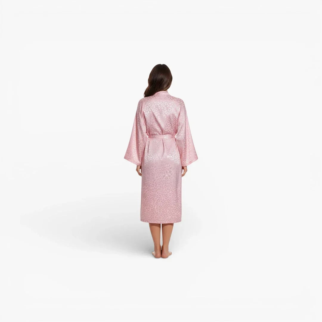 Peignoir Noir Adulte Femme en Polyester