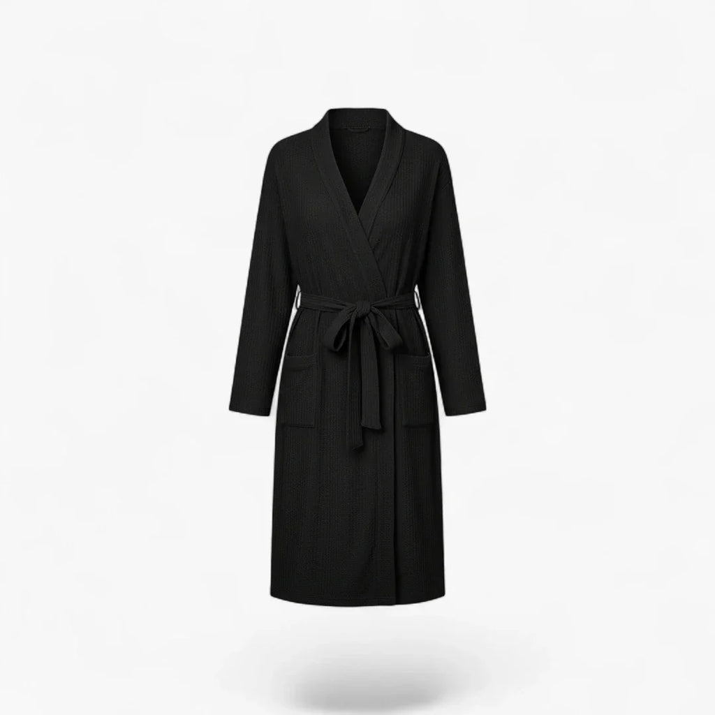 Peignoir Noir Femme Polaire