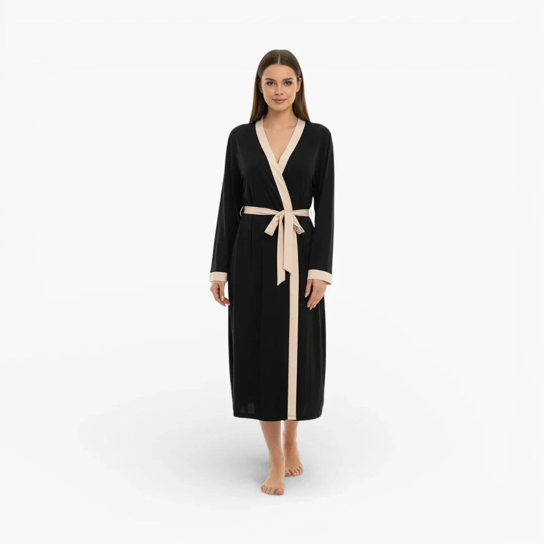 Peignoir Polaire Noir Adulte Femme — photo 2
