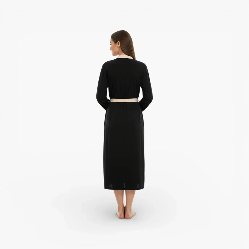 Peignoir Polaire Noir Adulte Femme — photo 3